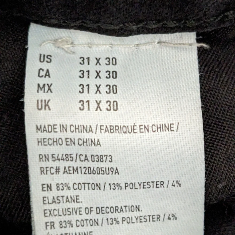 American Eagle Outfitters Men's Black Straight Jeans - Picture 10 of 10